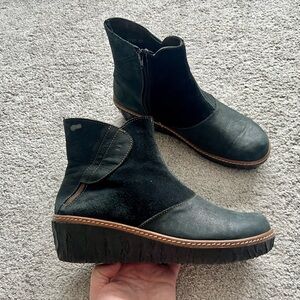 El Naturalista Myth Yggdrasil N5133 Size 42 Suede Leather Wedge Ankle Boots Zip